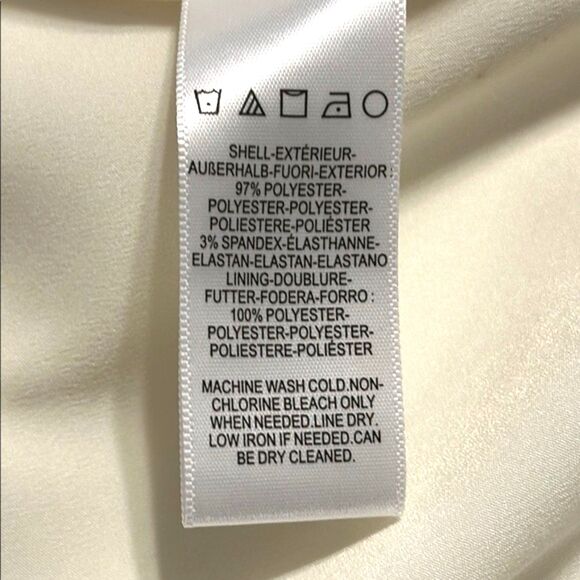 Dress the Population Livia Ivory Fit and Flare Dress Womens Small Wedding Bride - Picture 12 of 16